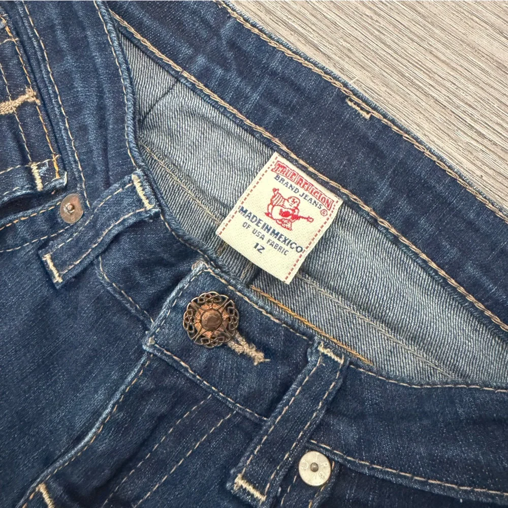 Y2K True Religion Blue Bootcut Jeans Womens Size 12 - Picture 7 of 8